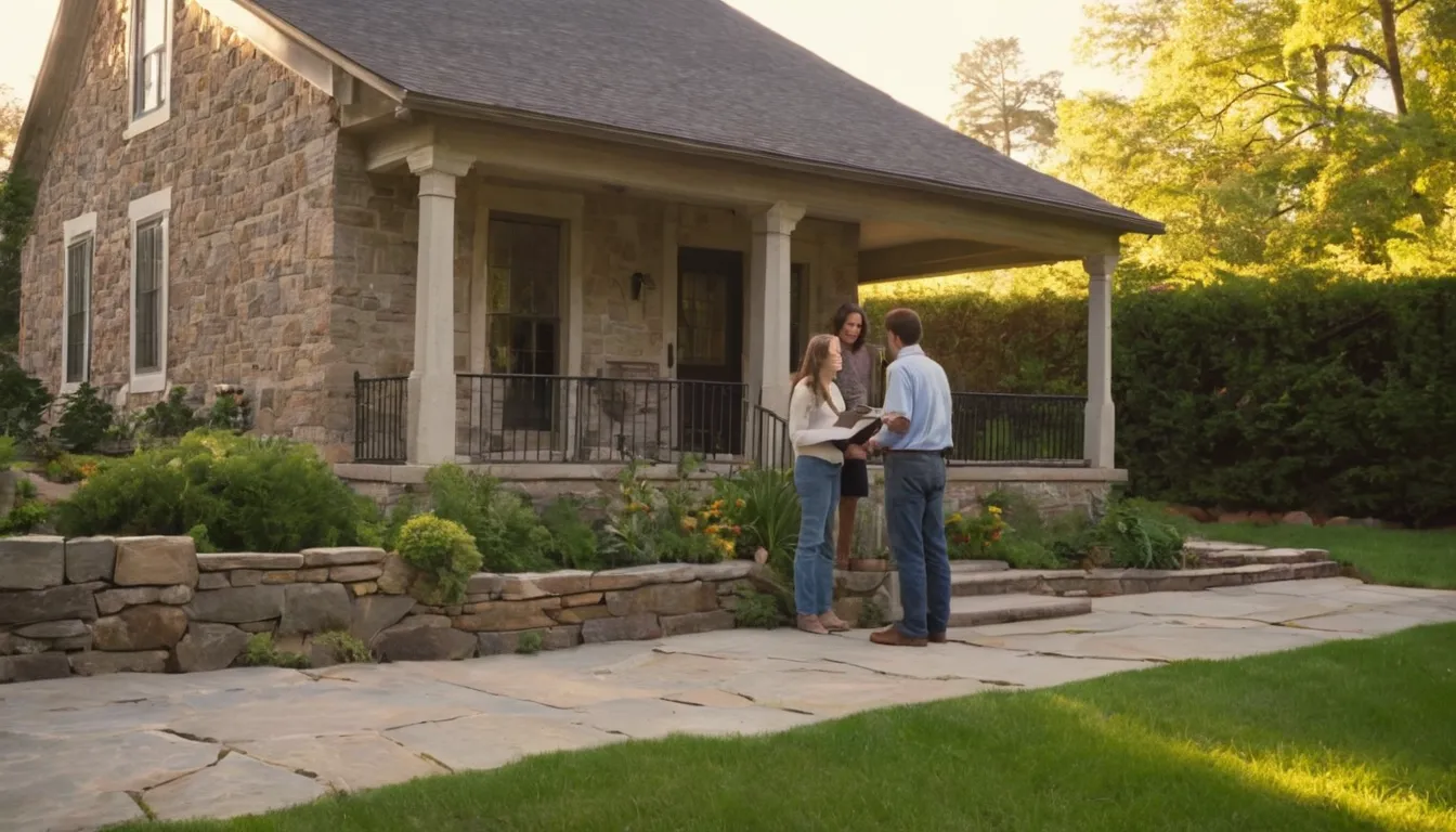 A homeowner reviewing septic records with a local provider in the Brewster area